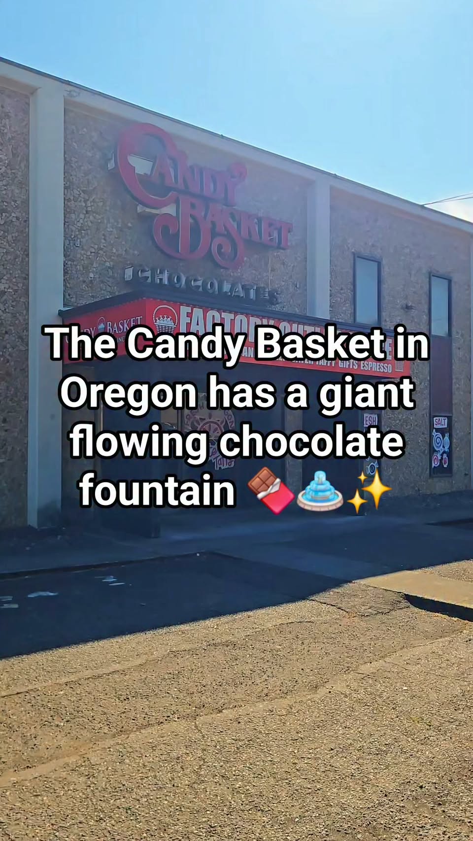 Giant Chocolate Fountain at Candy Basket