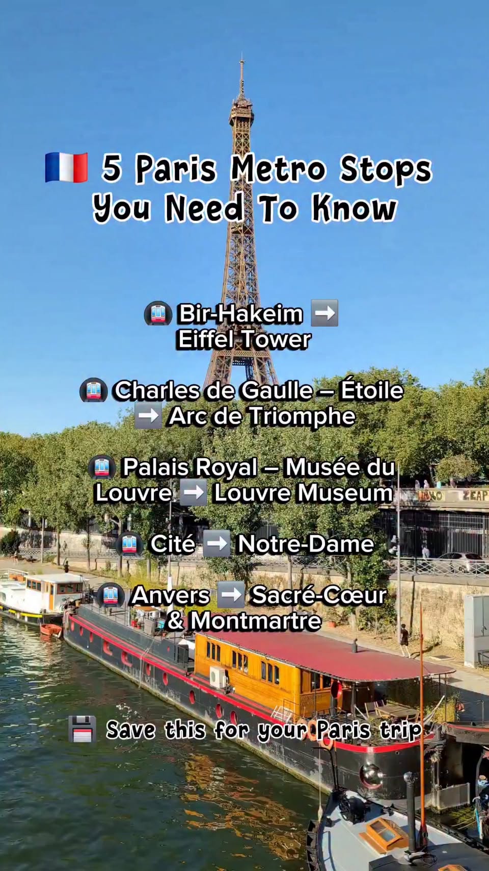 Paris Metro Stations Near Major Attractions