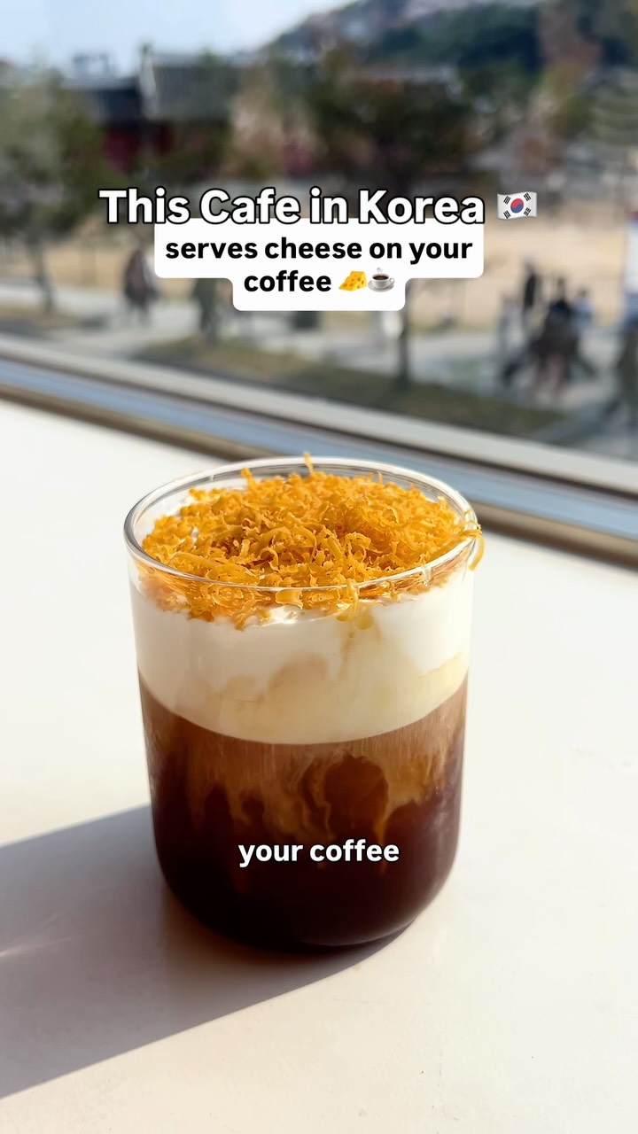 Cafe With Suwon Fortress Views And Cheese Coffee