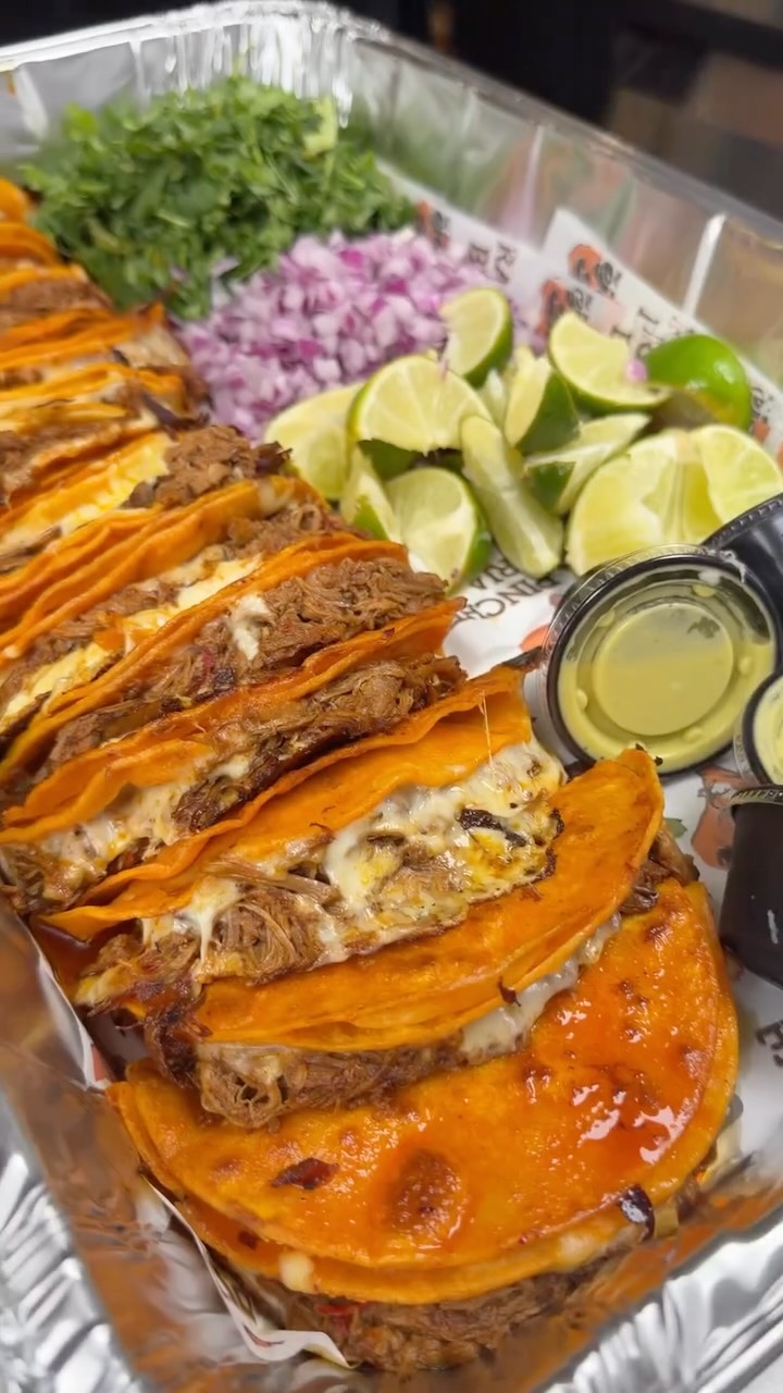 Birria Taco Trays Available At Multiple Locations