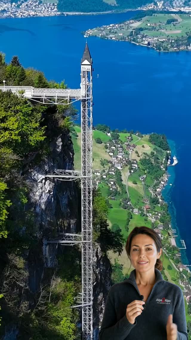 Hammetschwand Elevator Over Lake Lucerne