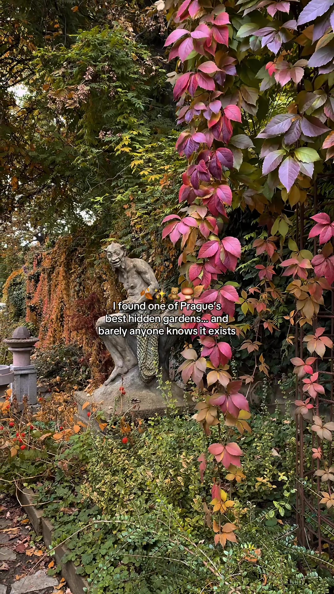 Prague Garden Beneath Nusle Bridge