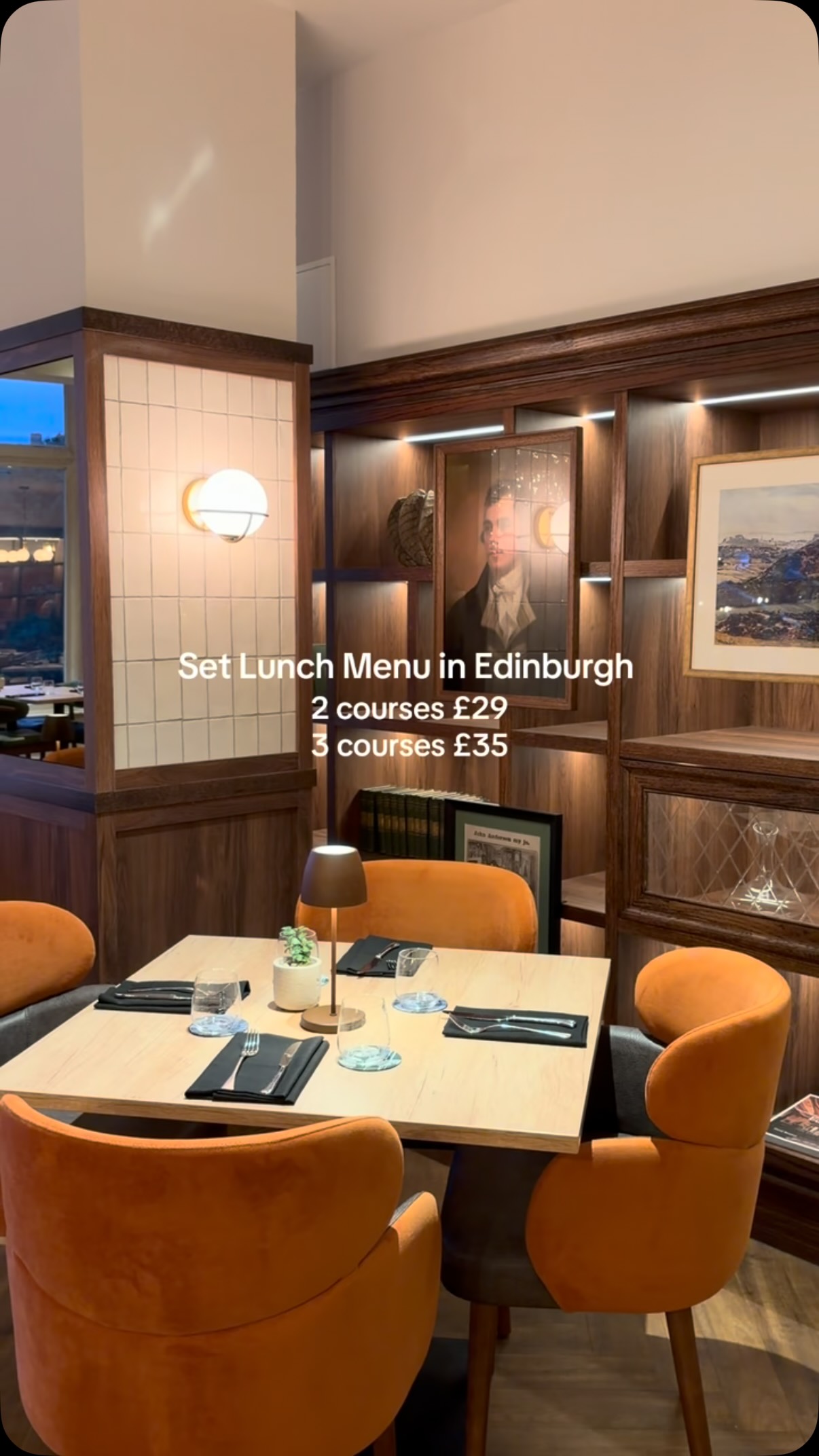 Eidyn Edinburgh Set Lunch Menu
