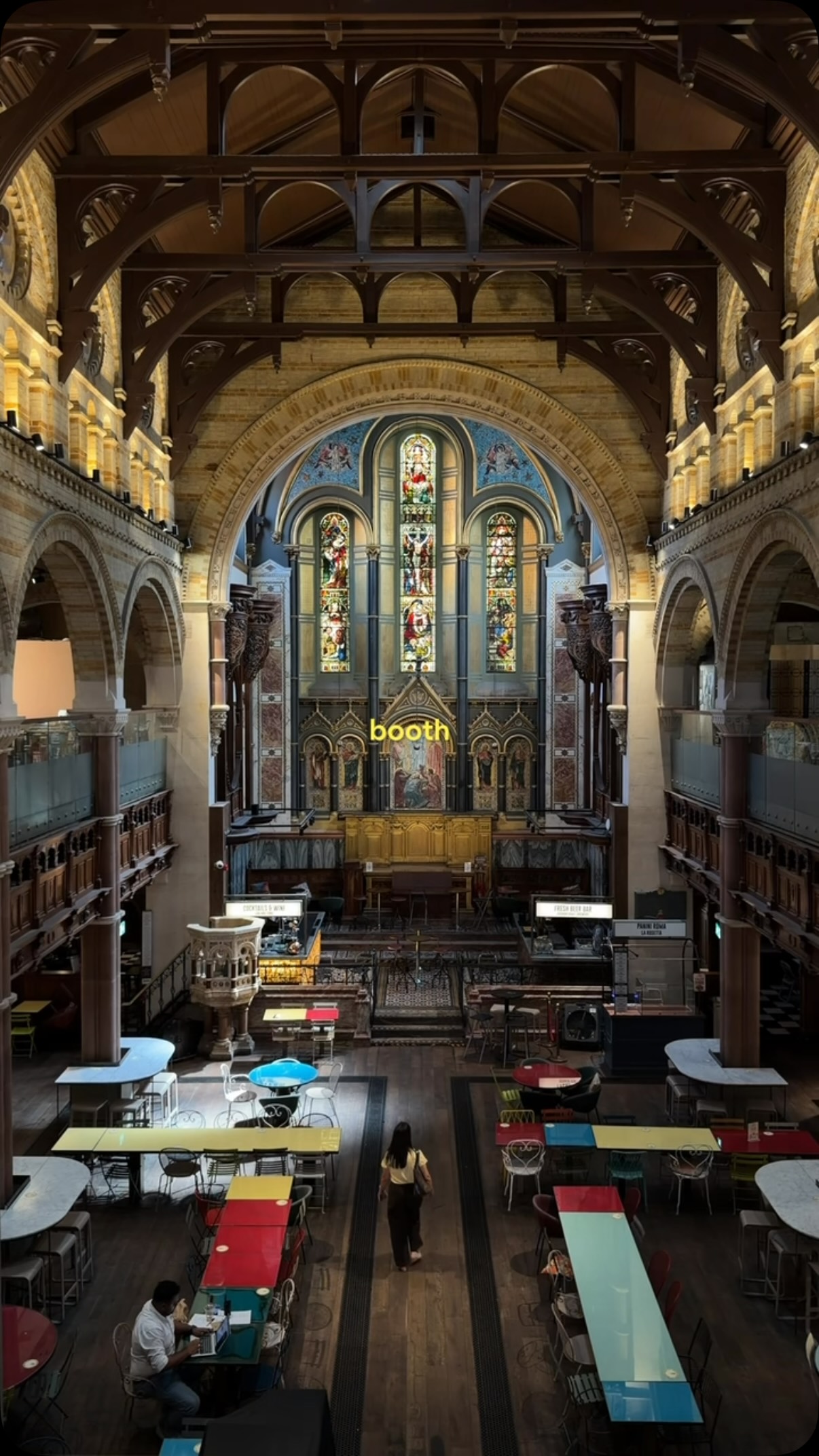 Confession Photo Booth in Former London Church