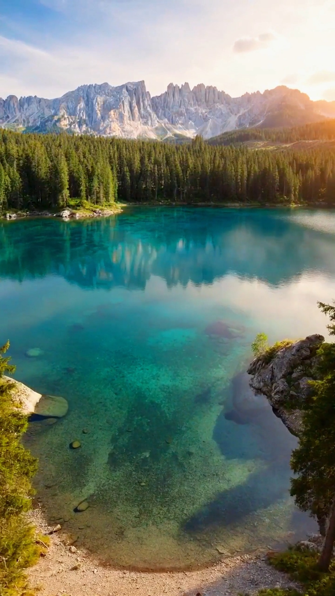 Rainbow Lake's Dolomites Reflections