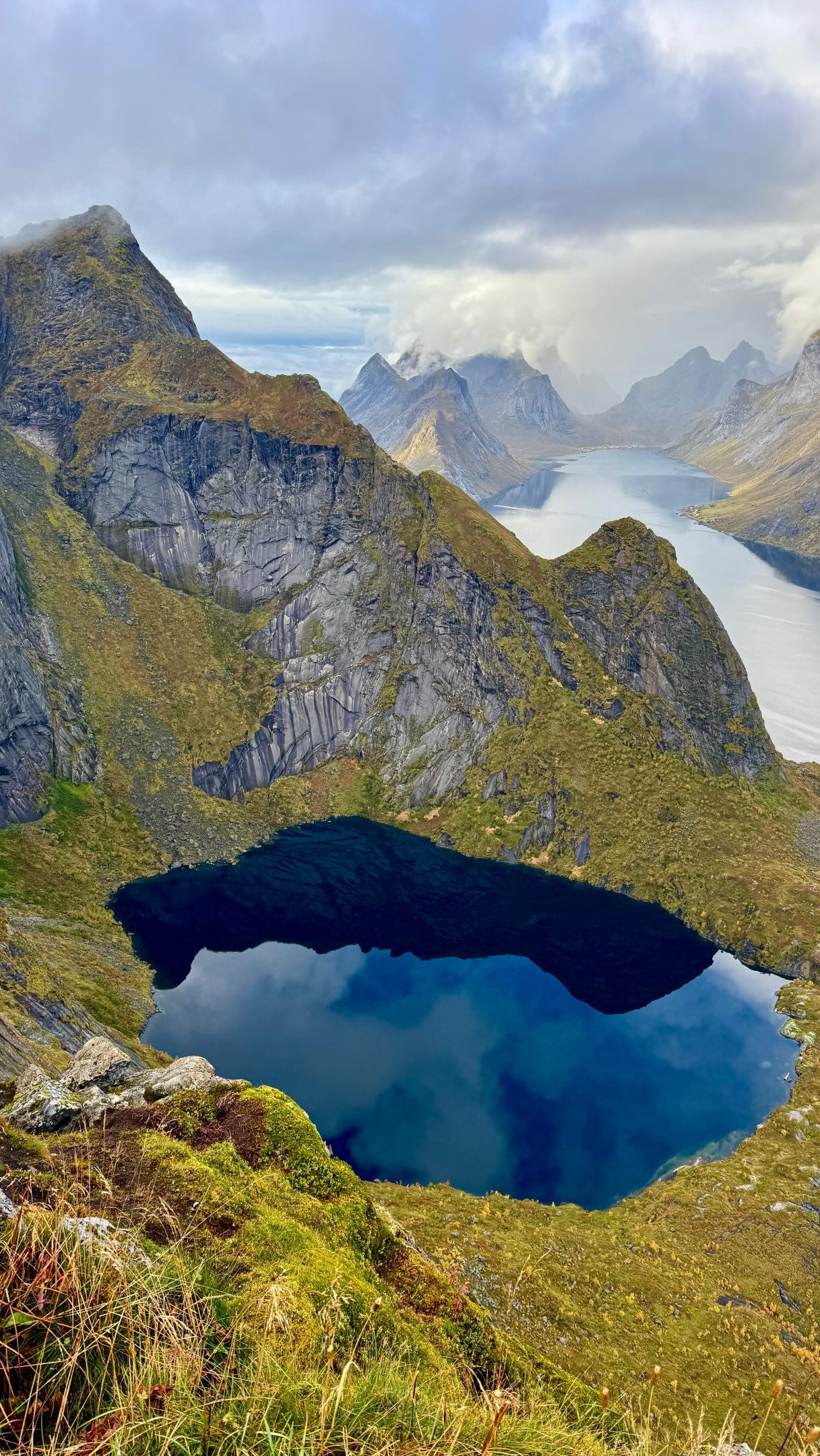 Steep Hike to Spectacular Reinebringen Fjord Views