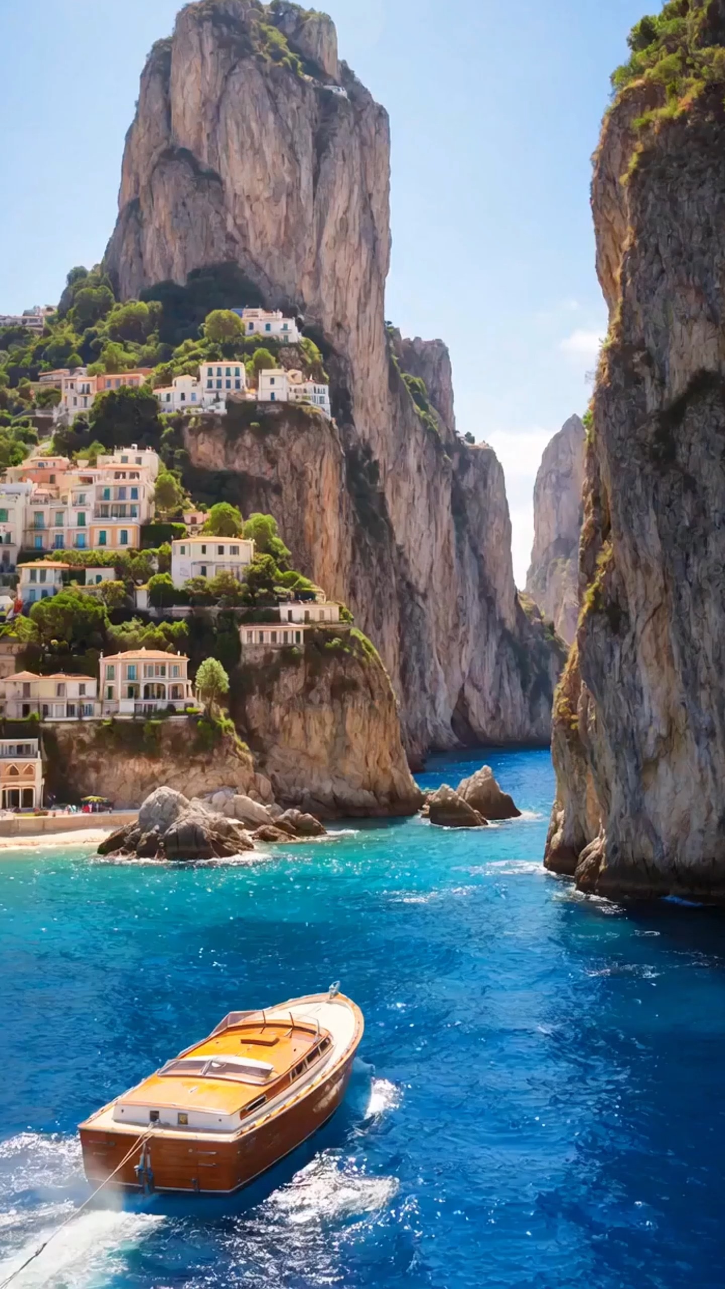Capri and Faraglioni Rock Formations