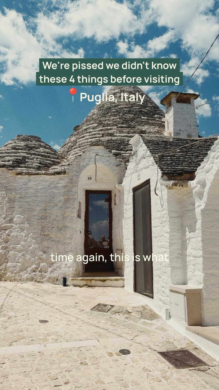 Puglia's Trulli Houses and Ancient Caves