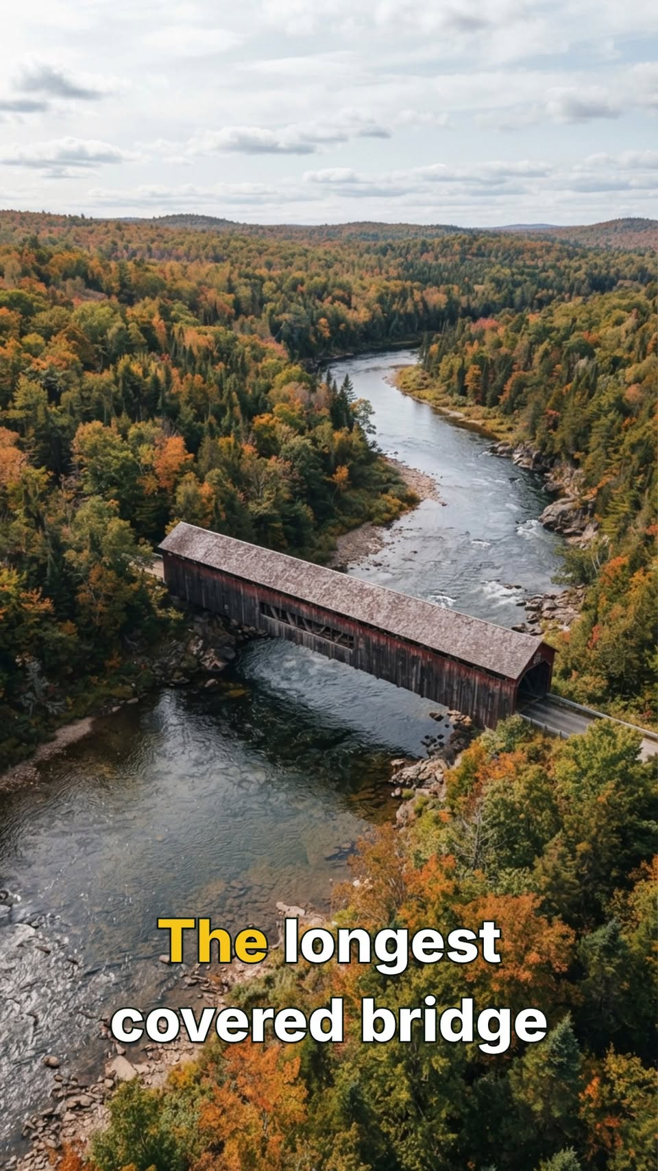 Longest Covered Bridge in U.S. is in New Hampshire
