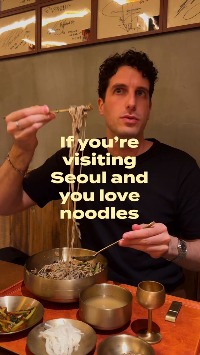 Perilla Oil Noodles at Apgujeong Sanghoe