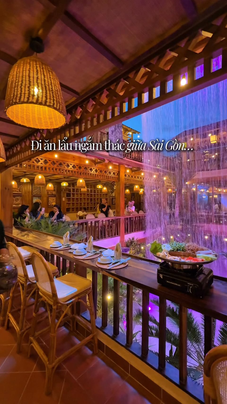 Thien Canh Vien: Hot Pot Amidst Saigon Waterfall Scenery
