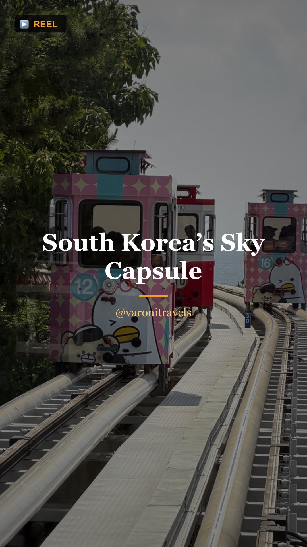 Busan Coastal Attractions Featuring Sky Capsule Ride