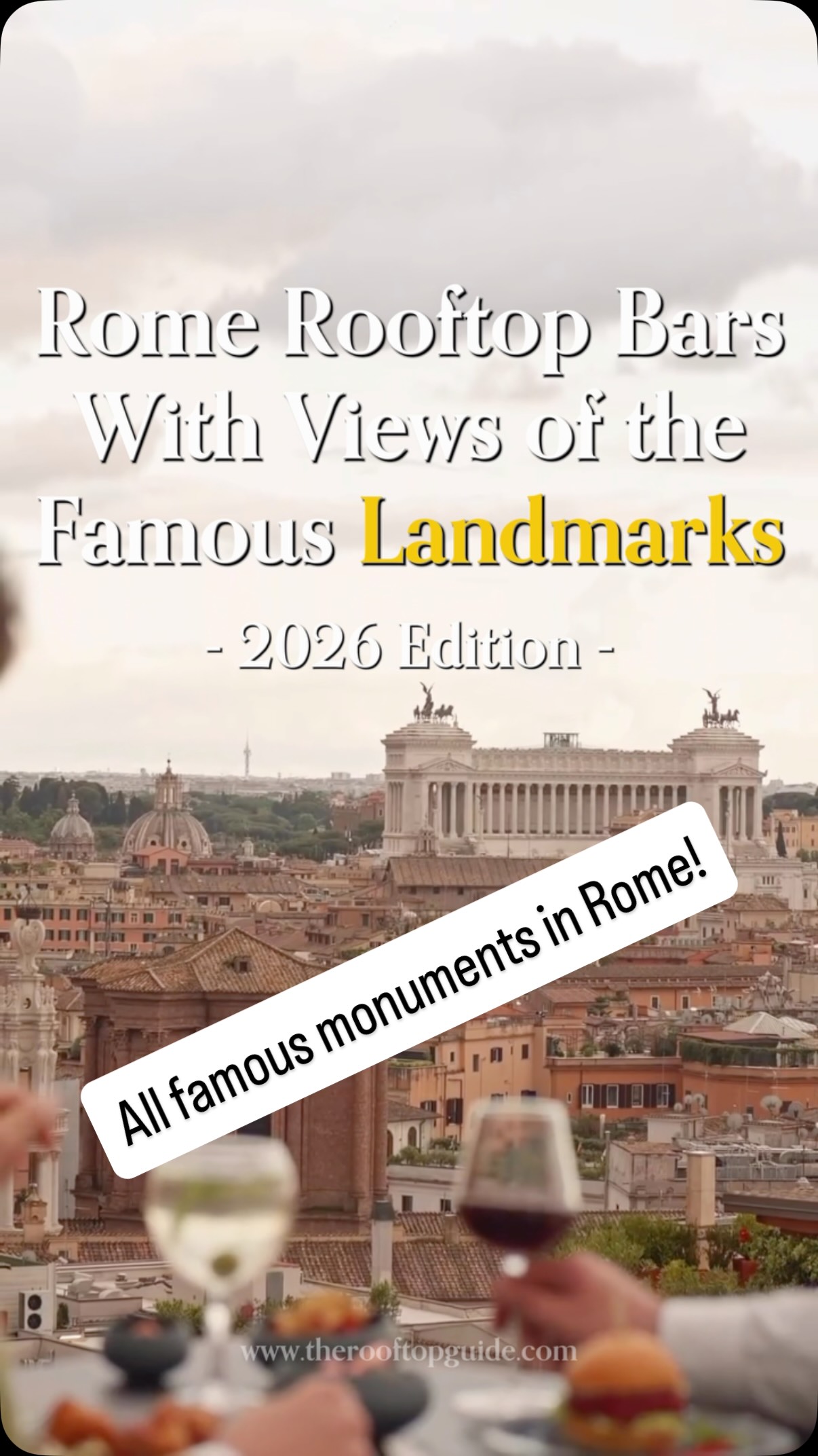 Rome's Best Rooftop Bars Offer Iconic Landmark Views