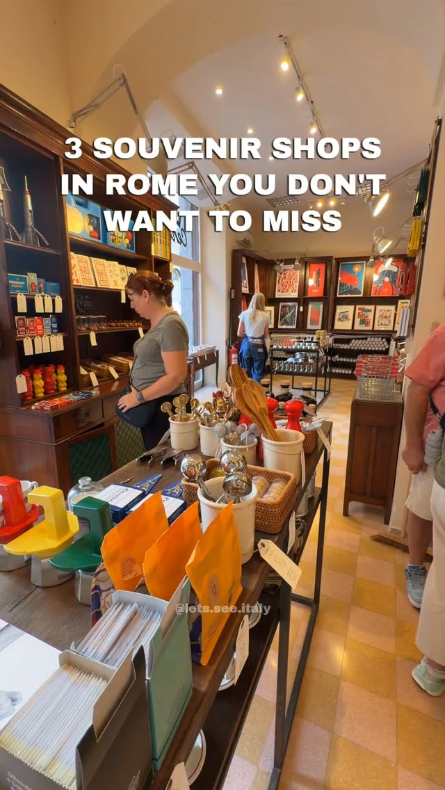 Rome's Unique Souvenir Shops