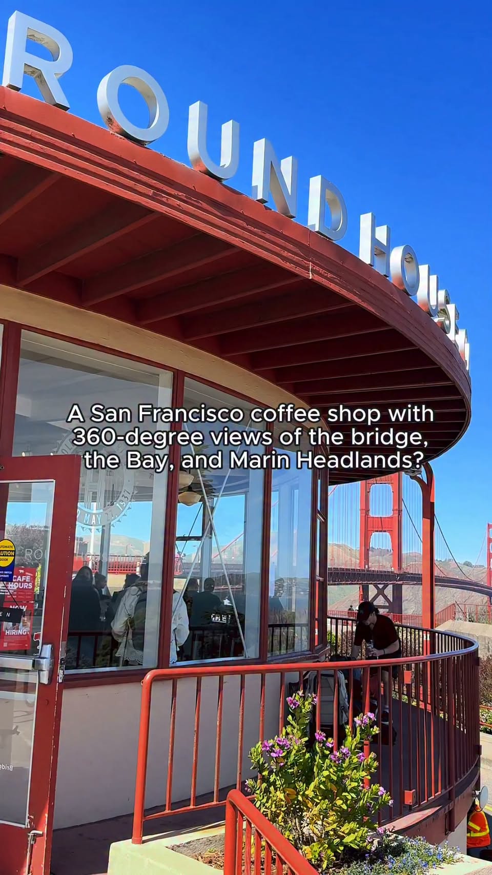 San Francisco Cafe Offers Golden Gate Bridge Views