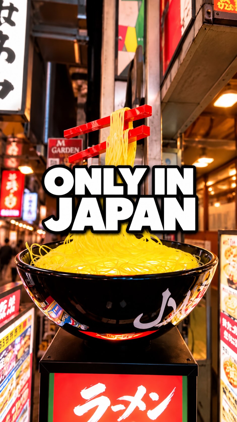Giant Ramen Bowl in Shinjuku