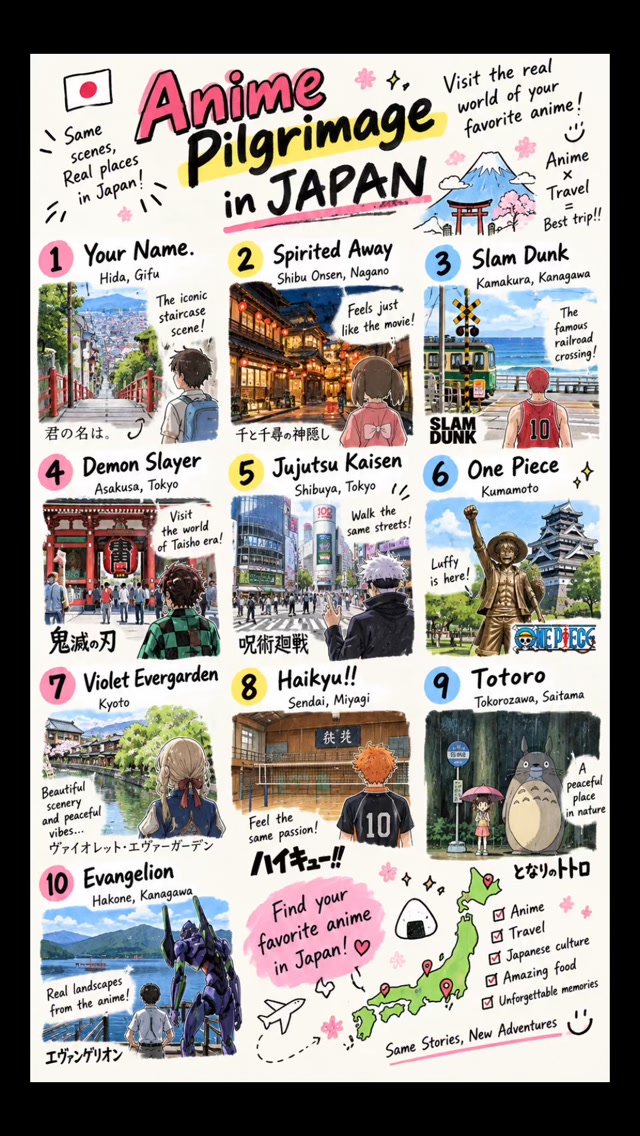 Anime Pilgrimage Sites Across Japan