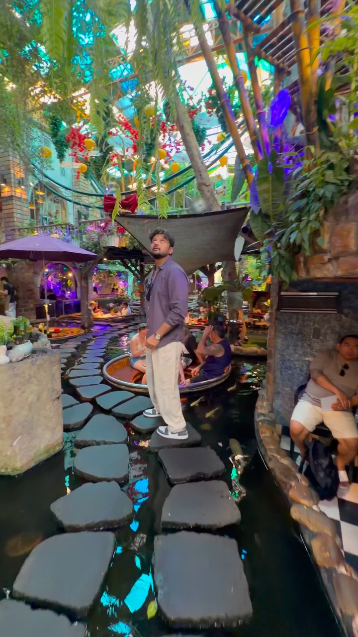 Oasis Cafe Features Indoor Koi Pond