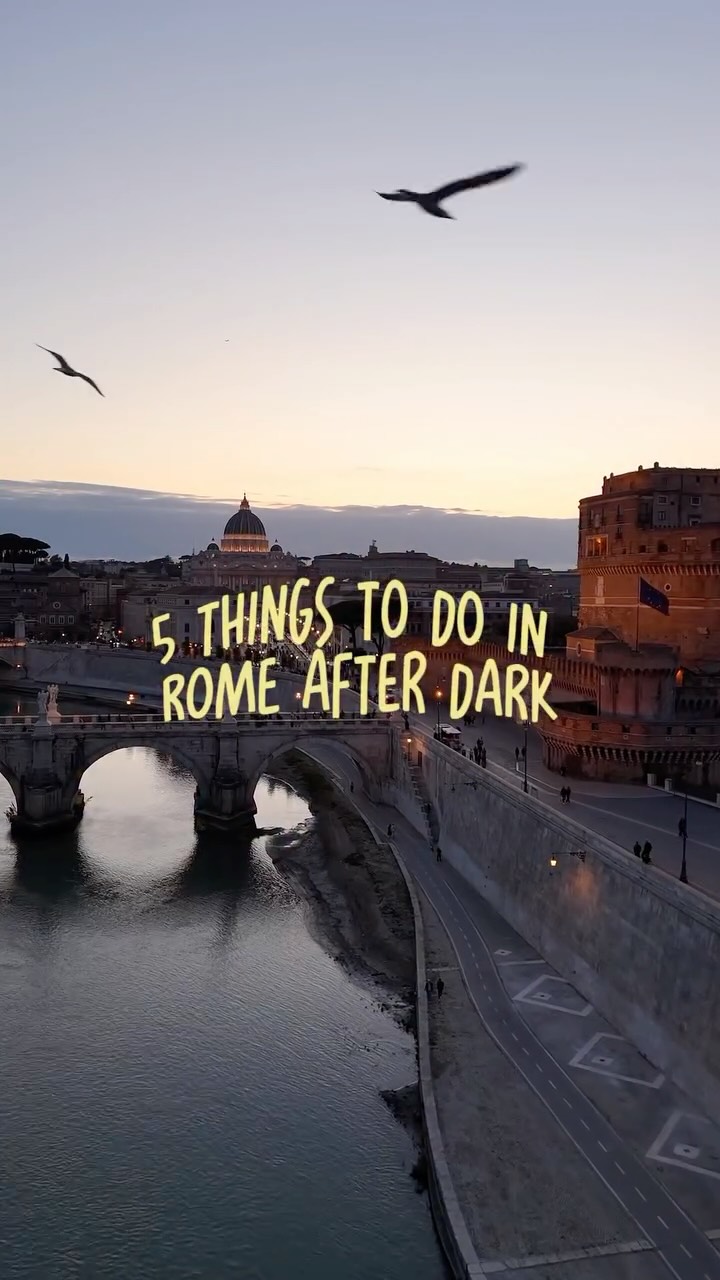 Rome's Iconic Landmarks Illuminated After Dark