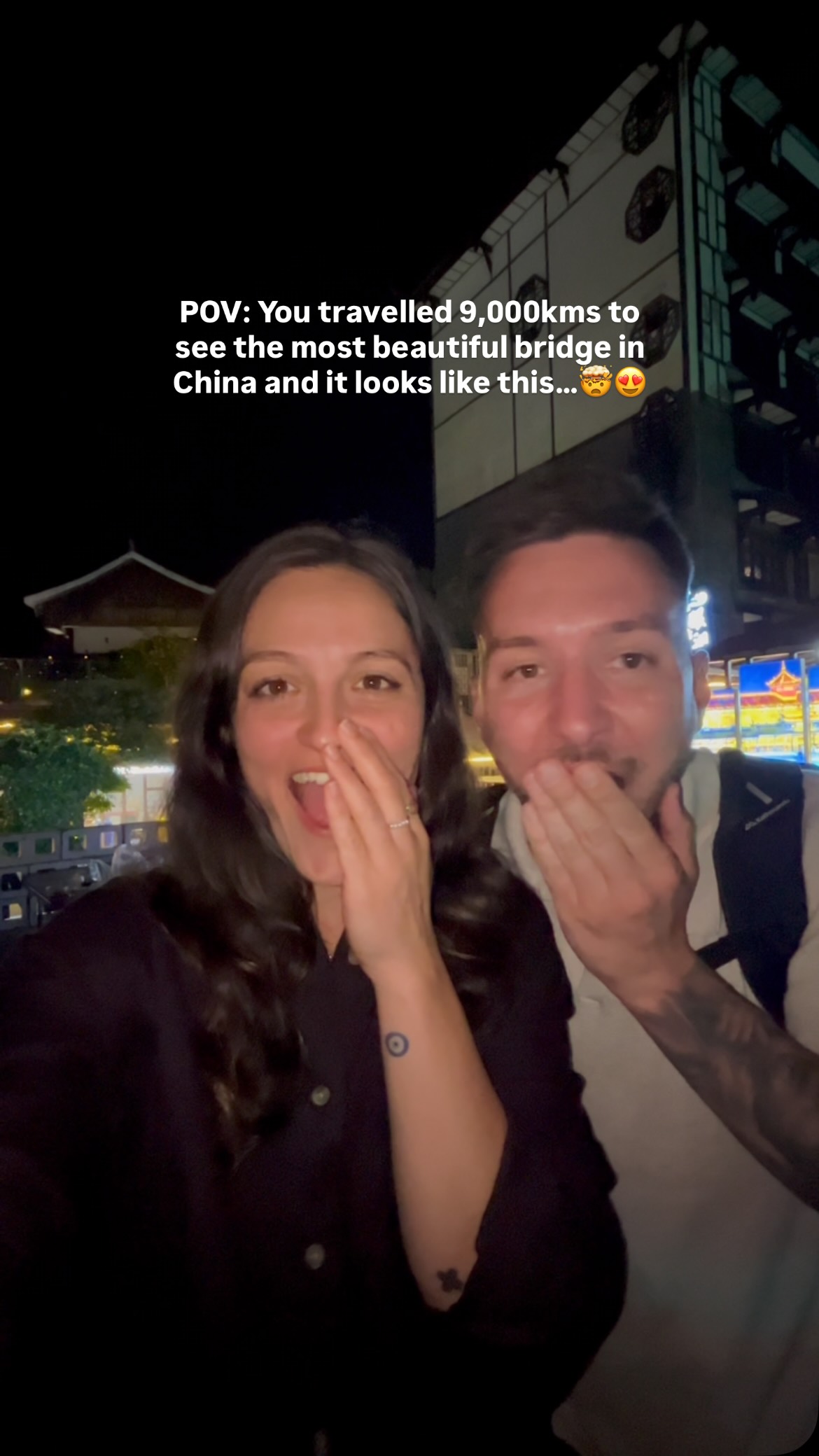 Blue Tears Bridge Lights Up Chengdu Nights