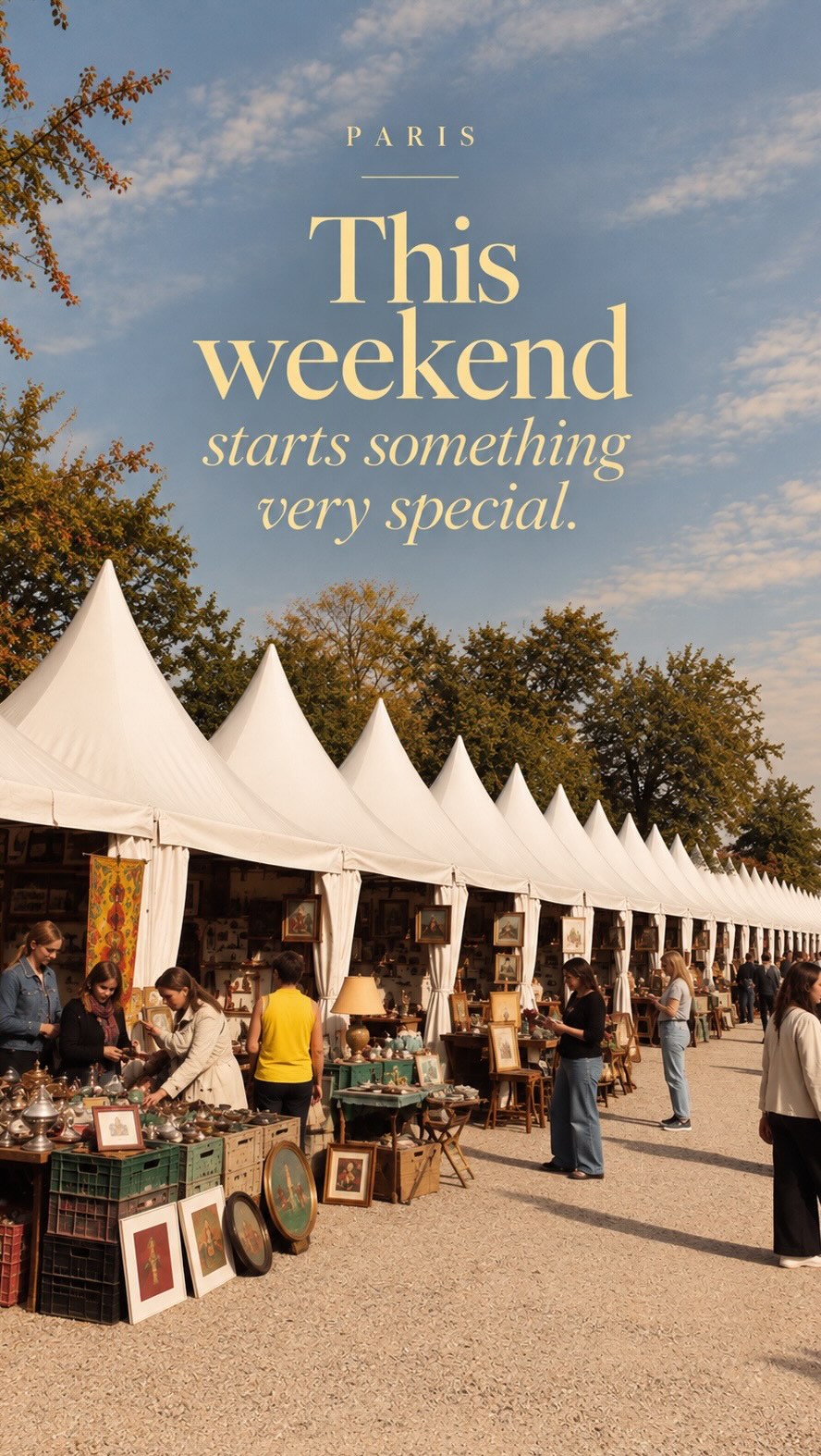 Paris Flea Market Offers Antiques and Regional Food