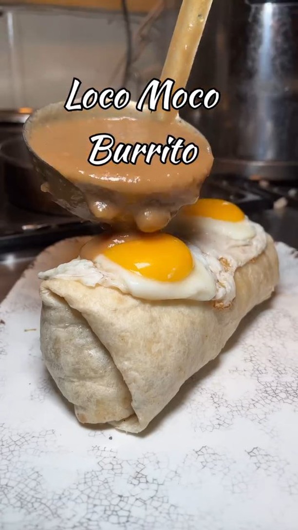 Island Sushi and Grill's Loco Moco Burrito