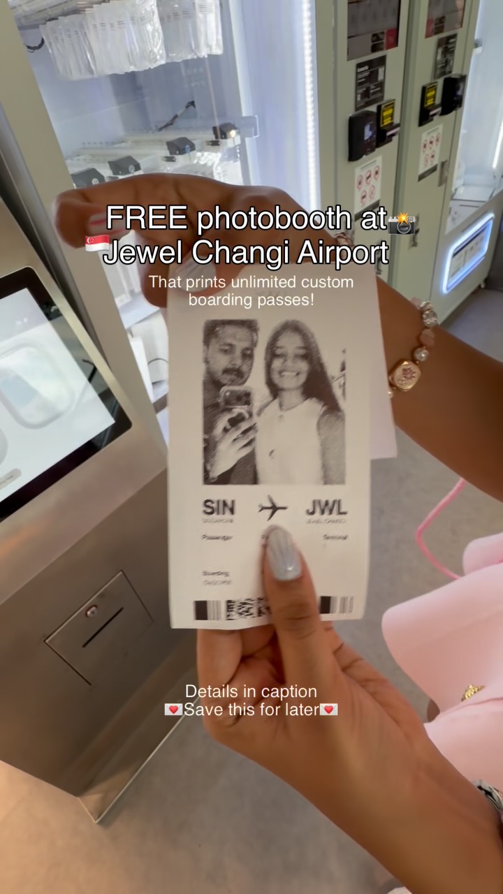 Free Custom Photo Boarding Passes At Jewel Changi