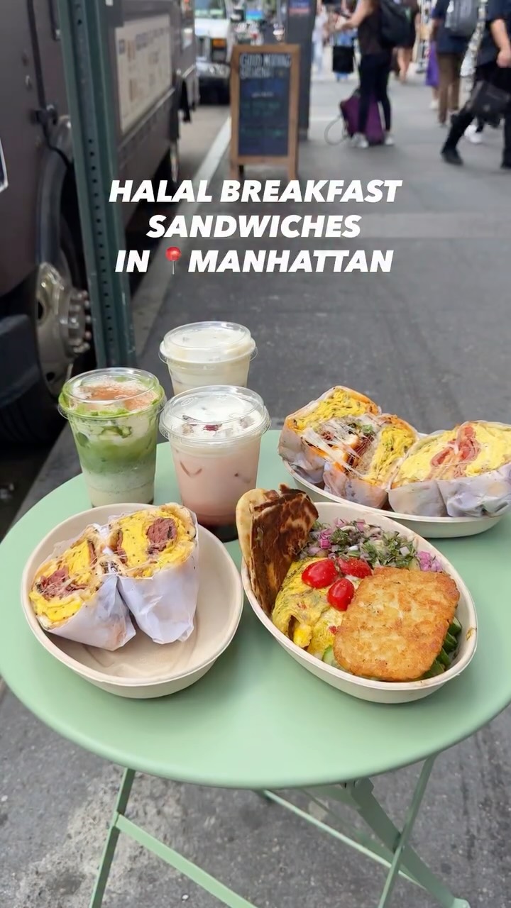 Halal Brioche Bagel Sandwiches In Midtown