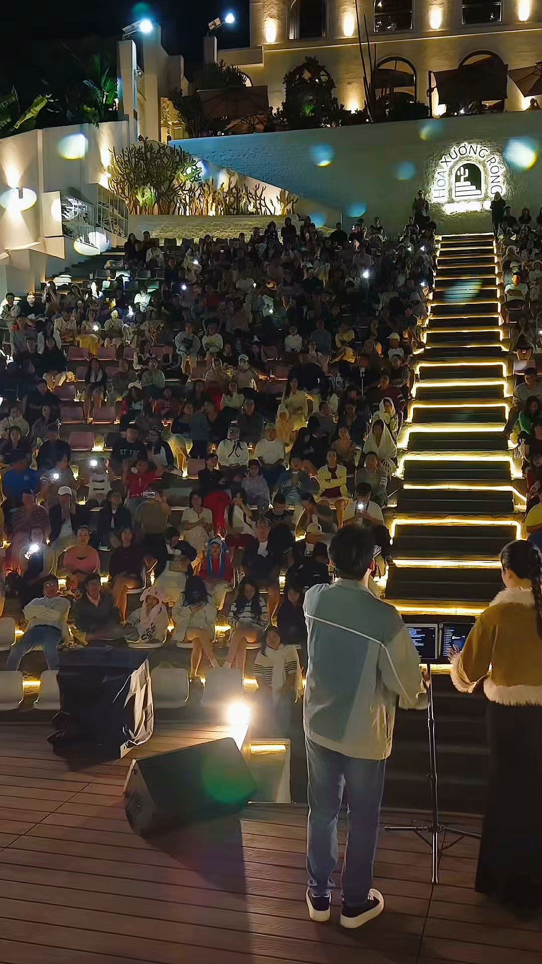 Cafe With Live Music, Fireworks, Amphitheater Seating
