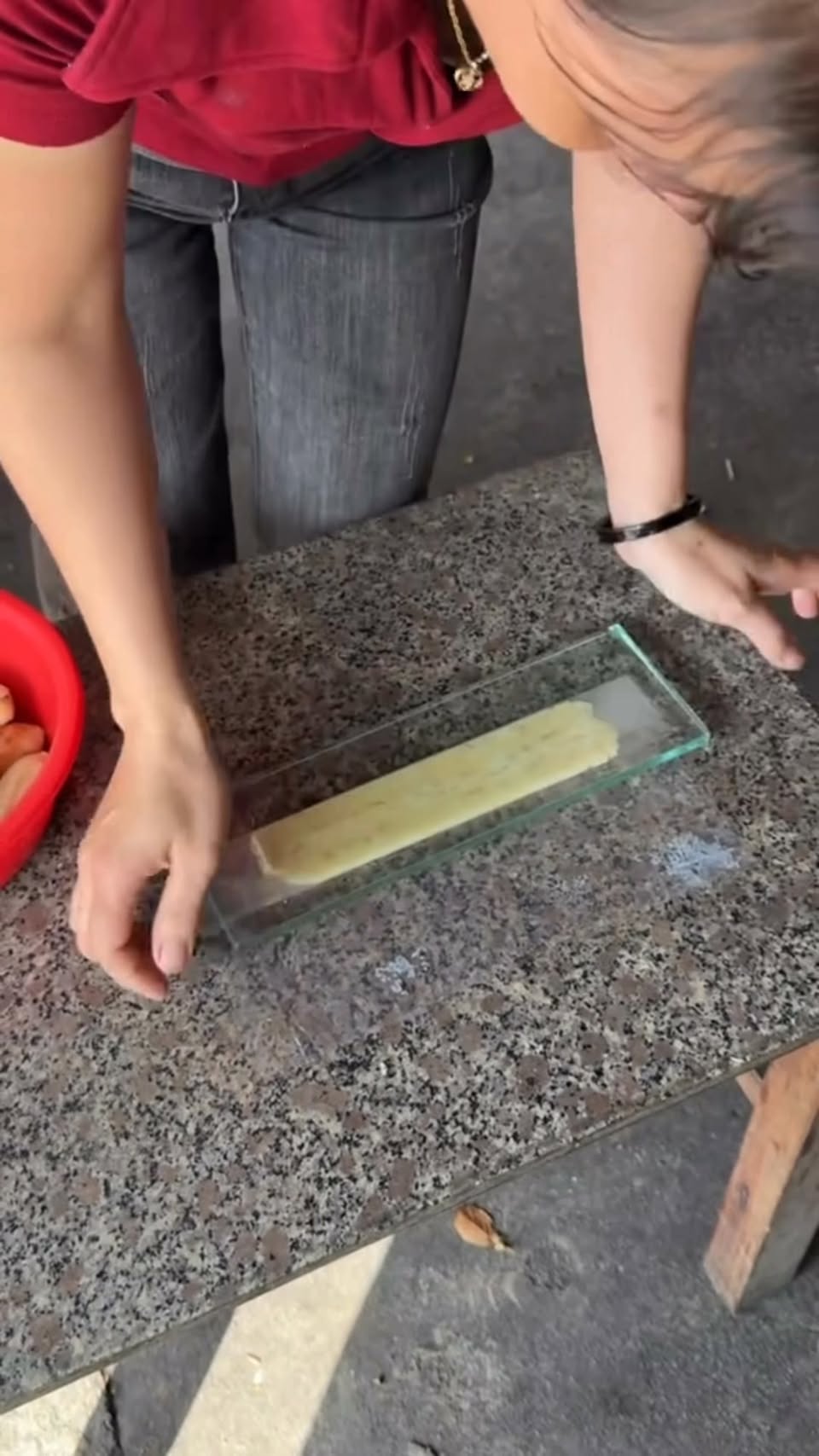 Vietnamese Fried Banana Snack Stand