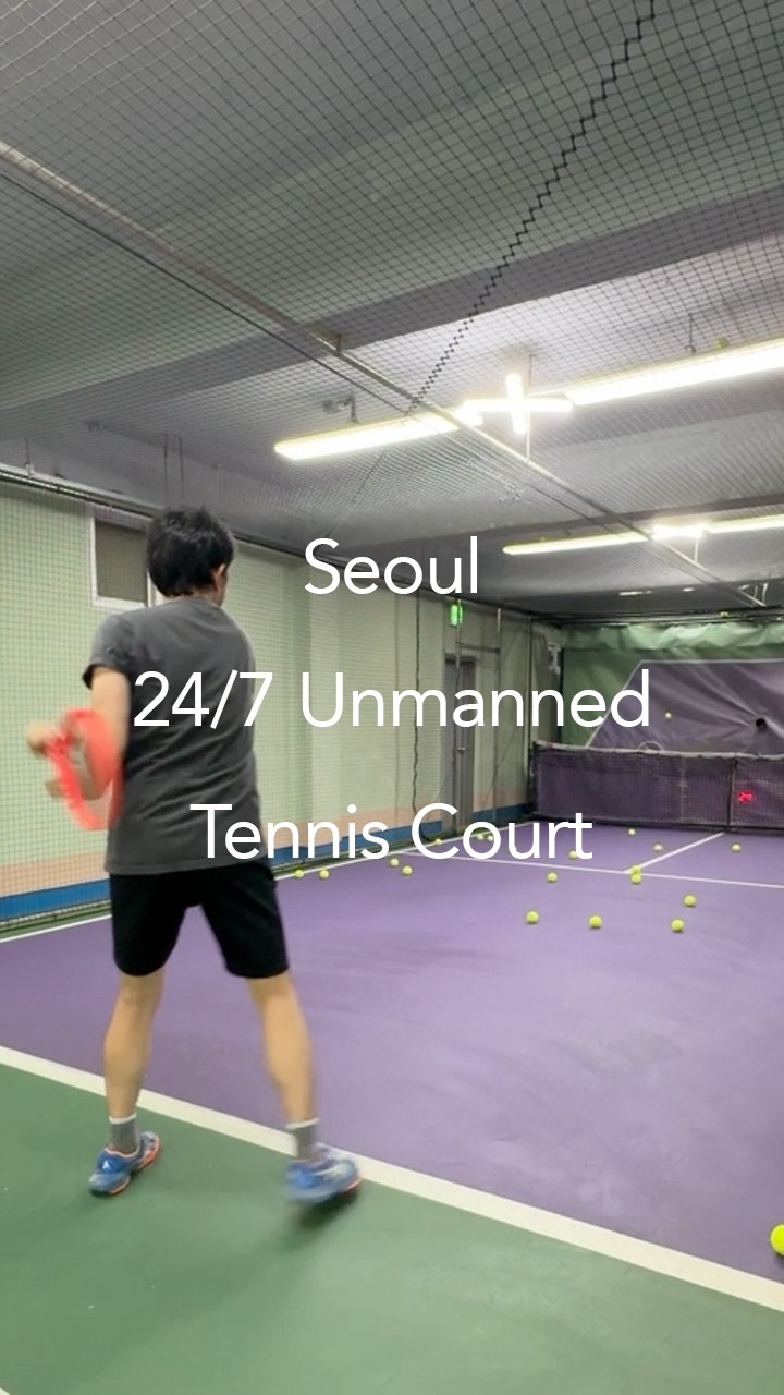 24/7 Unmanned Seoul Tennis Court Experience