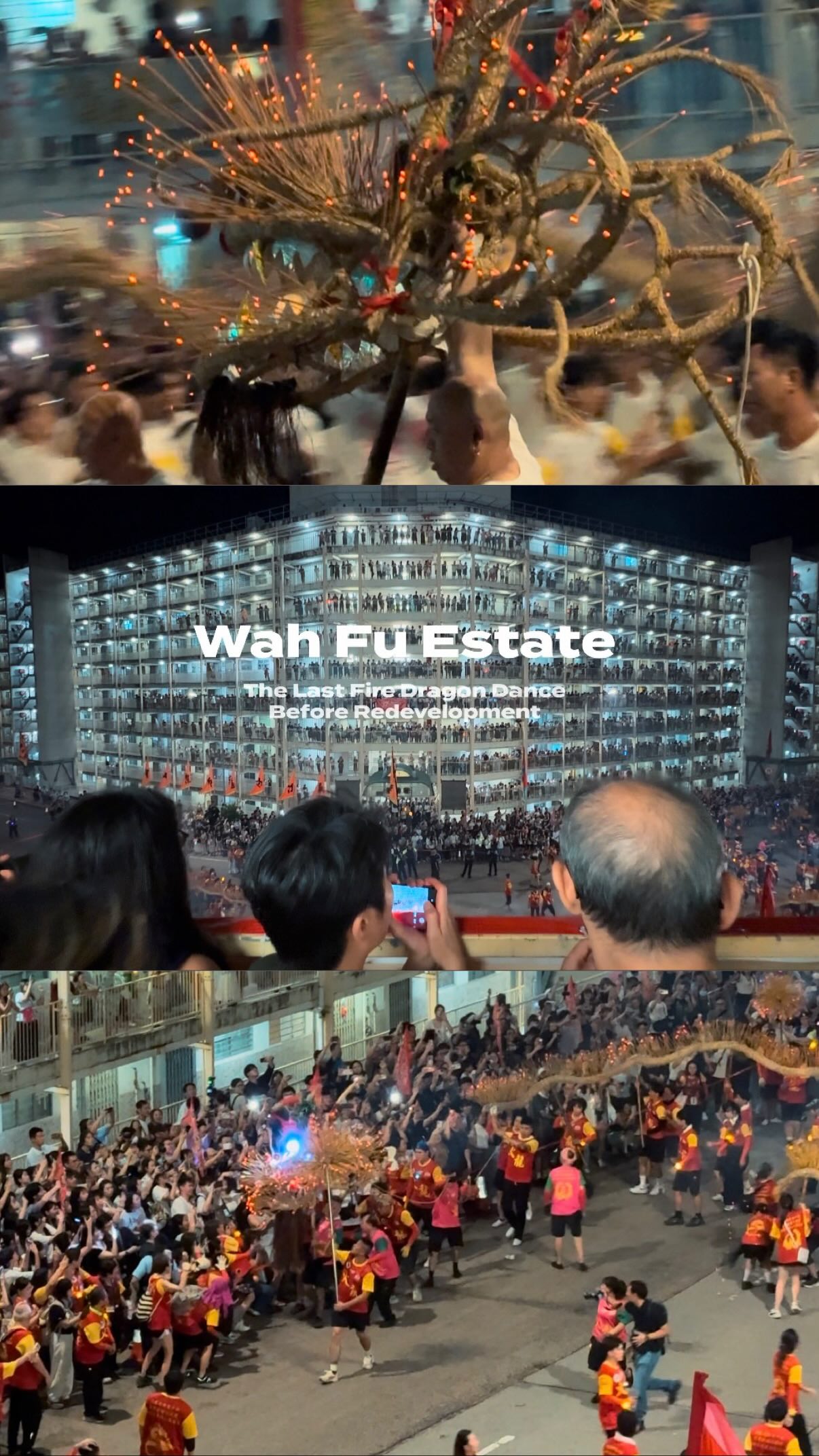 Wah Fu Estate Celebrates Fire Dragon Dance