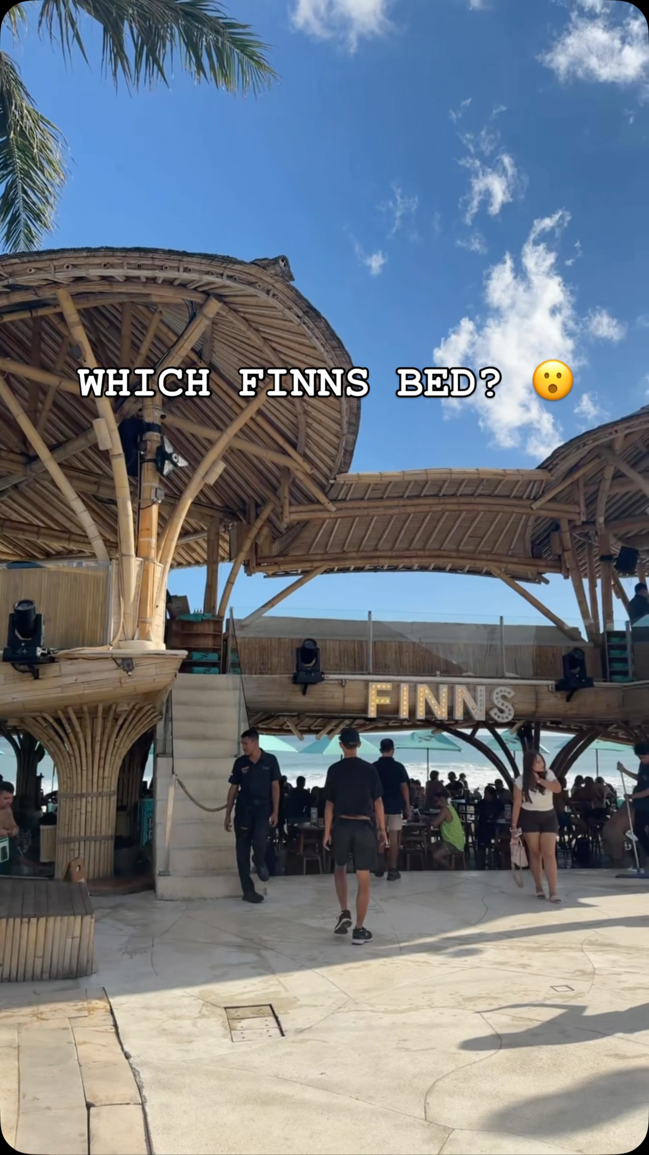 FINNS Beach Club Seating Options in Bali