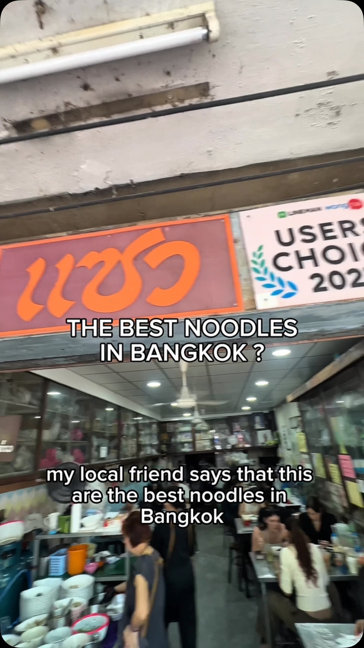 Bangkok Noodle Shop Serves Famous Local Noodles