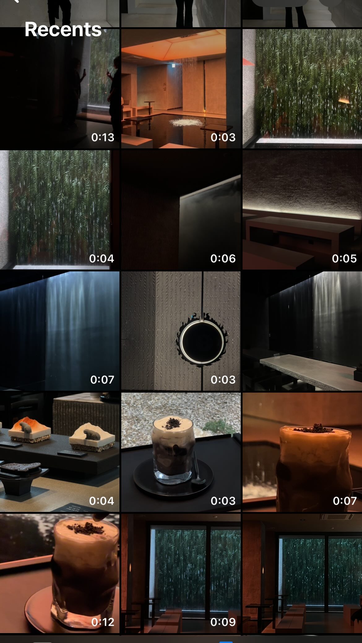Eero Cafe's Dark Aesthetic with Waterfall