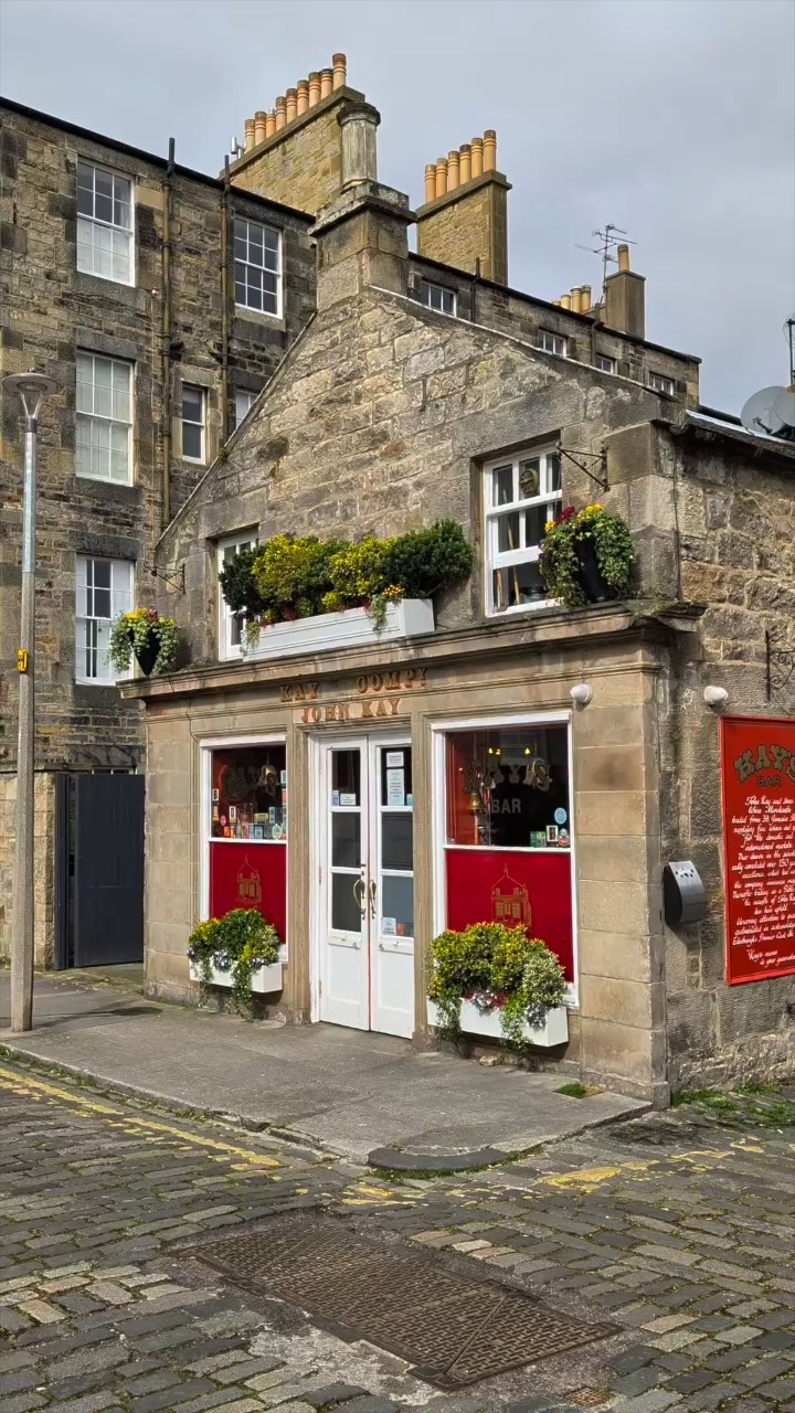 Edinburgh Castle, New Town, and Kay's Bar