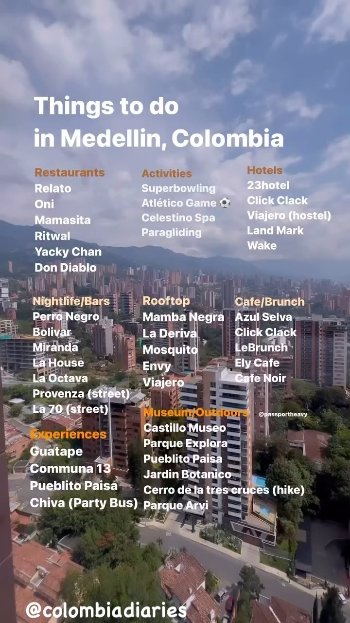 Medellín's Top Spots: Gardens, Views, and Nightlife