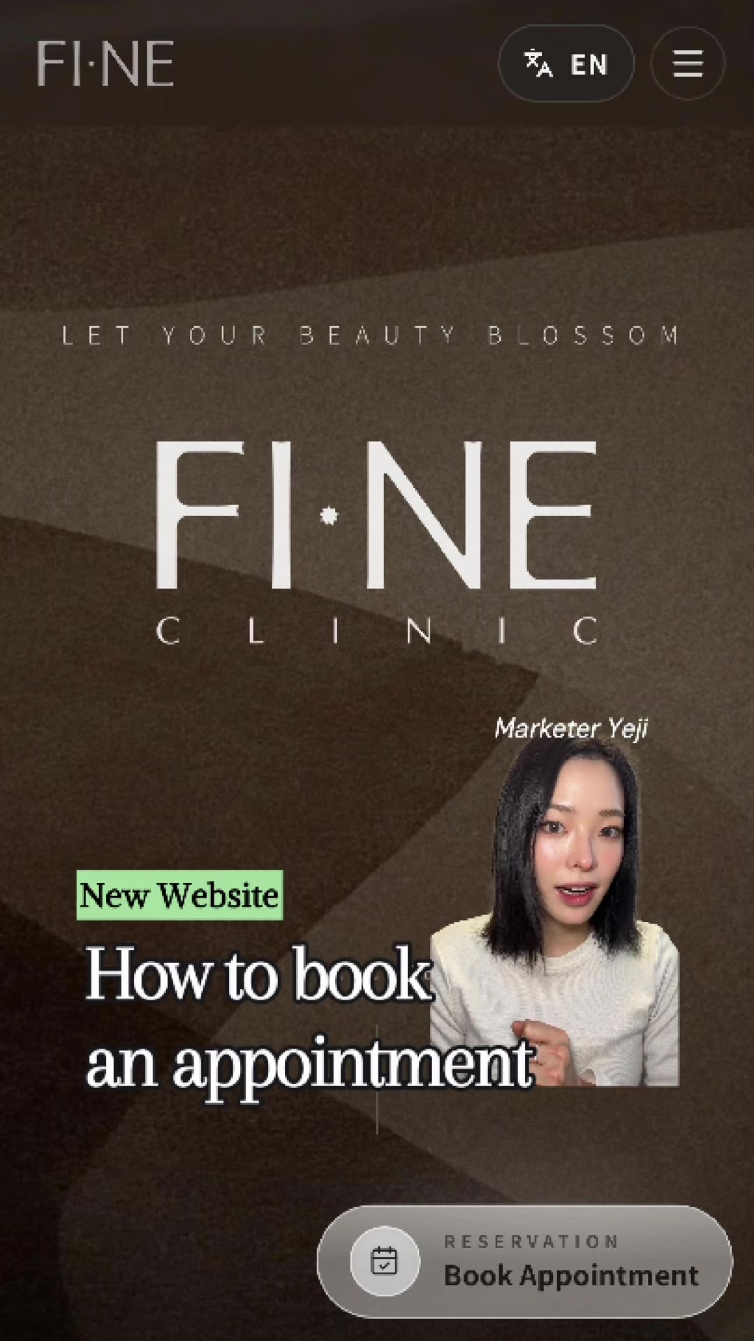 Fine Clinic's Easy Booking System