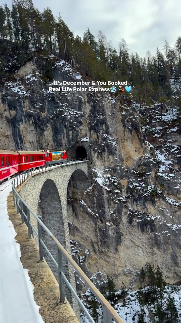 Bernina Express Winter Journey Through Alpine Wonders