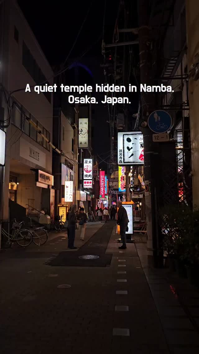 Hozen-ji Temple's Tranquil Namba Setting