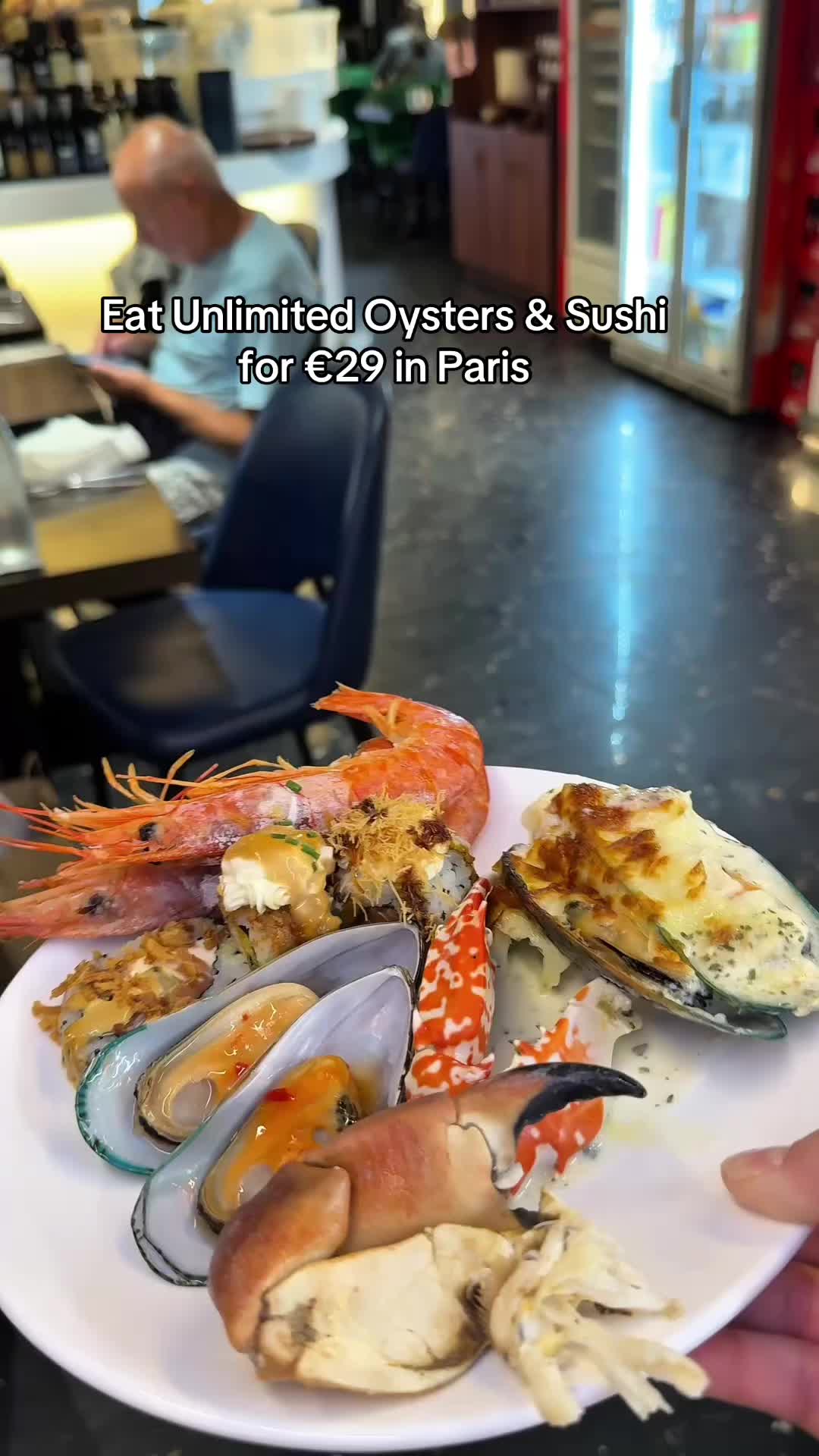 Paris Seafood and Sushi Buffet For Twenty-Nine Euros