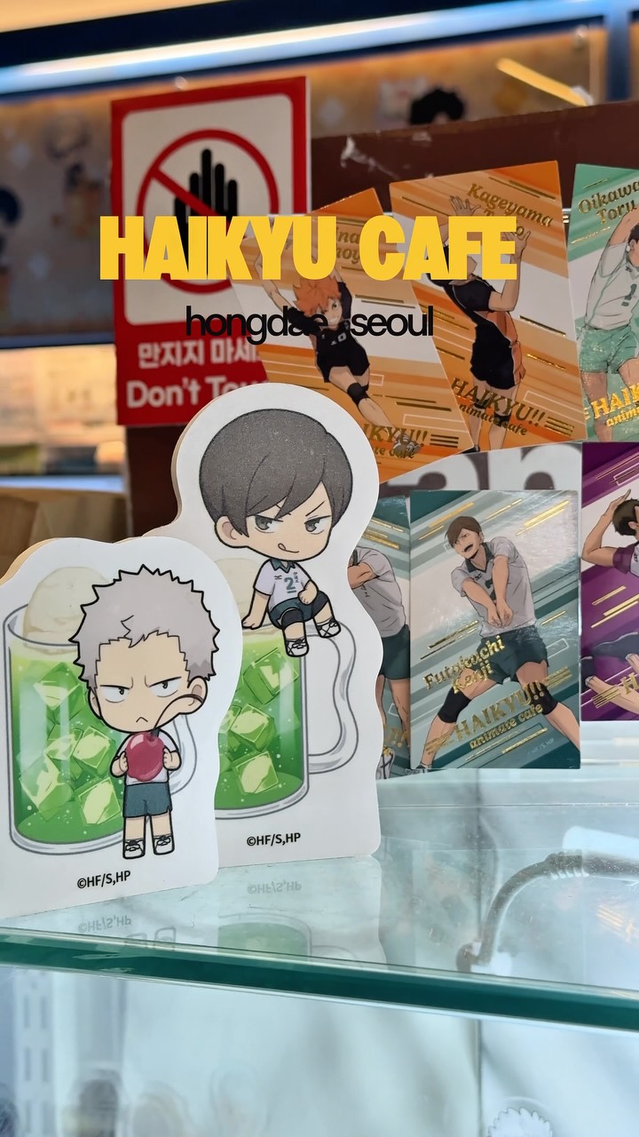 Anime Cafes In Hongdae Feature Haikyu!! Merchandise