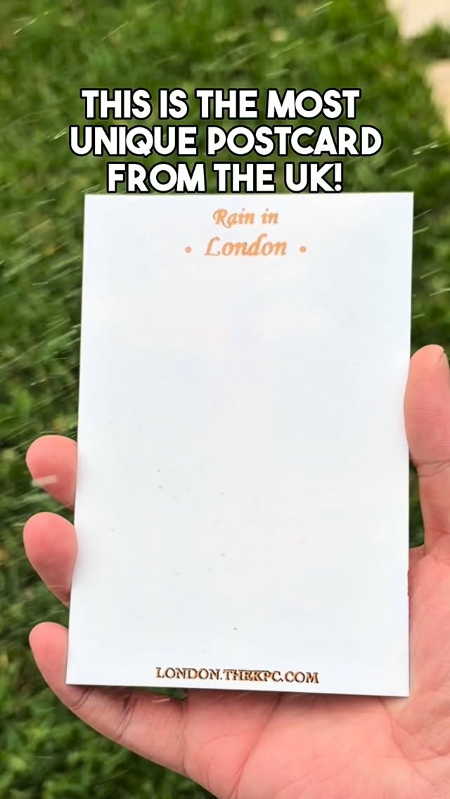 UK Landmarks Reveal Pictures When Wet