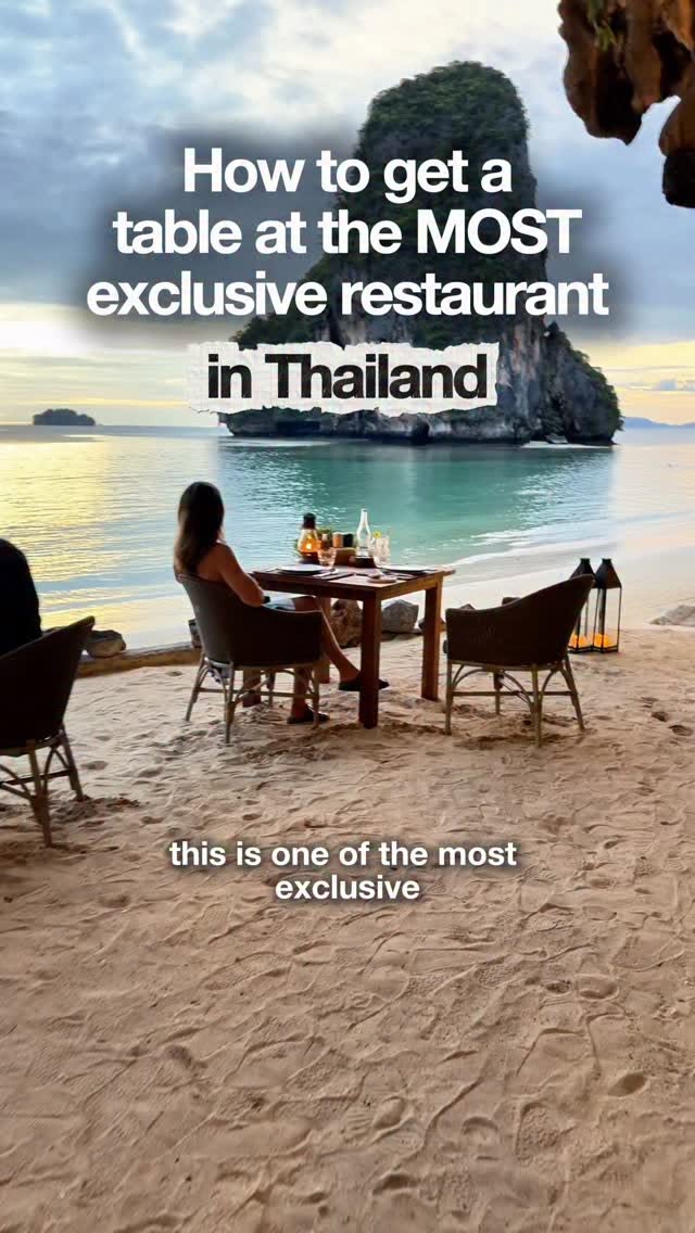 Krabi's Cliffside Dining With Exclusive Hotel Access