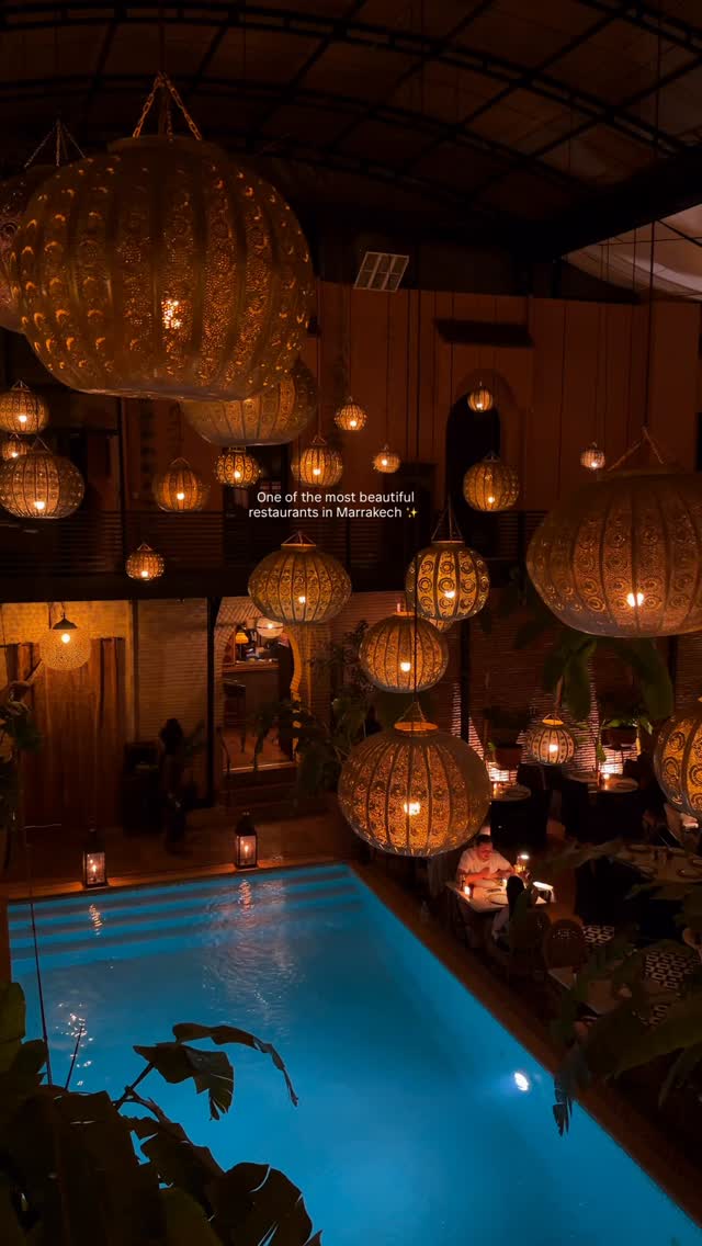 Marrakech Restaurant With Pool And Great Ambiance