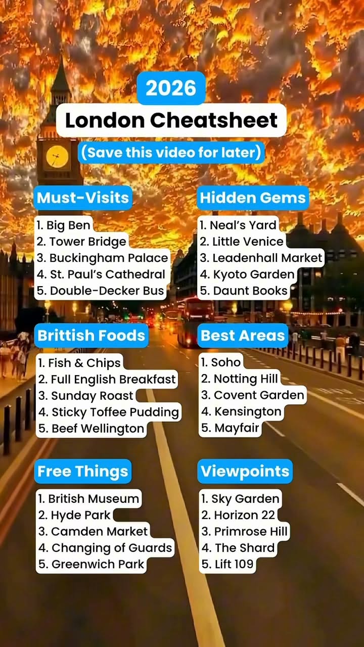 London Attractions And Dining Experiences