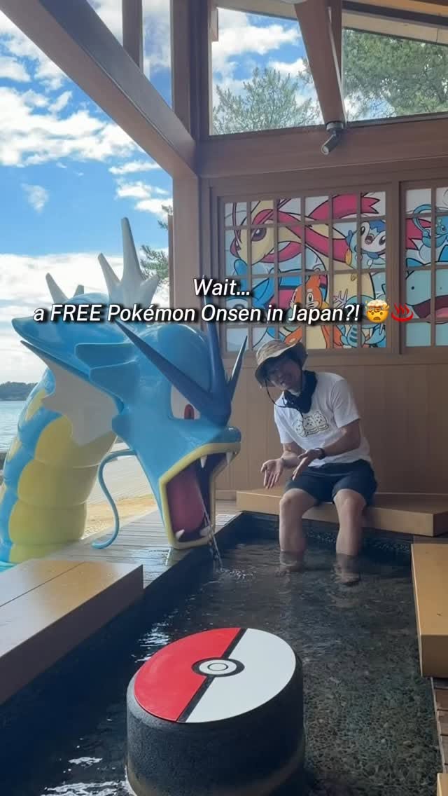 Pokémon Footbath at Wakura Onsen