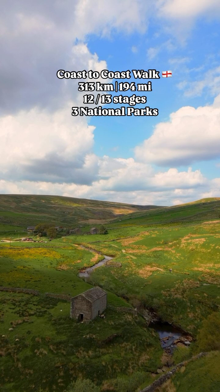 Classic English Coast to Coast Walk Through National Parks