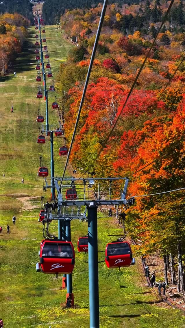 Autumn Foliage Gondola Ride Up Mount Mansfield