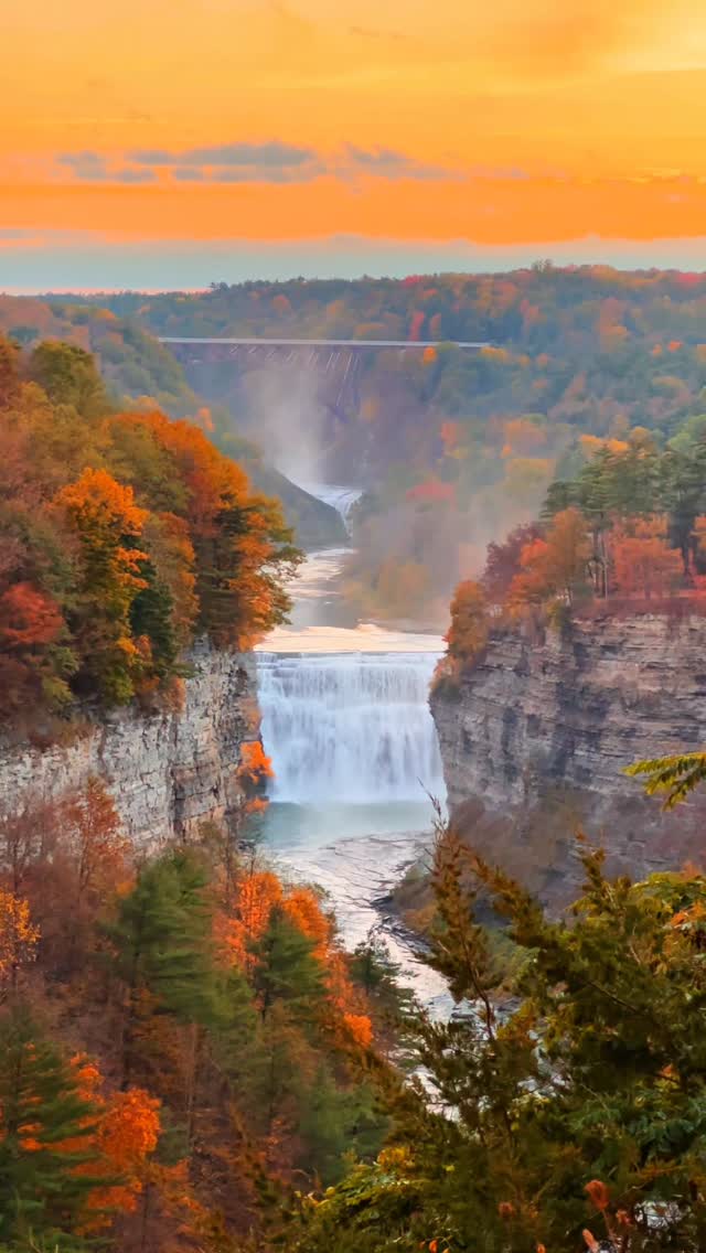 Letchworth State Park Autumn Scenery